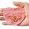 Heart Shaped PVC Zip Lock Bags, with Clear Visible Window, for Jewelry, Light Coral, 8.5x5cm