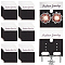 120Pcs Plastic Earring Display Cards, with Velvet Cloth, Rectangle, Silver, 49x37x5mm, Hole: 1mm and 6mm
