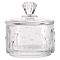 1Pc Glass Candy Jar with Lid, Clear, 67.5x73mm