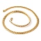 304 Stainless Steel Twist Chain Necklaces for Women, Golden, 19.65~19.69 inch(49.9~50cm), 7mm wide