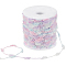 Polyester Lace Trims, for Clothes Accessories, Plum, 2mm, about 218.72 Yards(200m)/Roll
