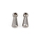 201 Stainless Steel Charms, Teardrop, Stainless Steel Color, 6x2.5mm, Hole: 0.9mm