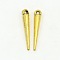 Tibetan Style Alloy Pendants, Spike Beads, Cadmium Free & Nickel Free & Lead Free, Antique Golden, 21x3mm, Hole: 1mm