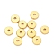 Brass Spacer Beads, Flat Round, Long-Lasting Plated, Lead Free & Cadmium Free, Rack Plating, Real 24K Gold Plated, 8x2mm, Hole: 2mm
