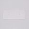 Acrylic Earring Displays, for Ear Stud Display, Rectangle, Clear, 2.9x5.95x0.25cm, Hole: 2mm