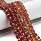 Natural Agate Beads Strands, Dyed & Heated, Fig Shaped, Peru, 9x8x8mm, Hole: 1.2mm, about 38pcs/strand, 13.66~13.98''(34.7~35.5cm)