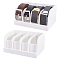 Acrylic Belt Organizer Holder with 4 Compartments, Belt Storage Display Stands for Closet, Drawer, Rectangle, White, Finished Product: 23.1x15.1x11.5cm