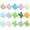 30Pcs 15 Colors Food Grade Eco-Friendly Silicone Focal Beads, Cactus, Mixed Color, 24x22.5x8mm, Hole: 2mm, 2pcs/color