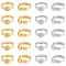 UNICRAFTALE 20 Pcs 2 Styles Stainless Steel Flat Round Pad Ring Base Findings Adjustable Blank Rings Finger Ring Components Bezel Tray 8mm for DIY Ring Jewelry Making