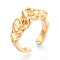 Brass Cup Peg Ring Settings, Adjustable Ring Settings for Half Drilled Beads, Real 18K Gold Plated, 9.5mm, Adjustable, Pin: 0.5~0.8mm