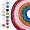 15 Strands 15 Colors Electroplate Glass Beads Strands, Pearl Luster Plated, Faceted, Rondelle, Mixed Color, 6x5mm, Hole: 1mm, about 83~85pcs/strand, 14.96~15.35 inch(38~39cm), 1 strand/color