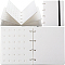 CRASPIRE 4 Pages Shoe Charms Organizer White Felt Charm Display Holder Rectangle Shoe Charm Collection Booklet Binder Book Display Stand Portable Travelling Storage Bag for Sneakers Sandals