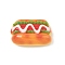 Cute Opaque Resin Cabochons, Hot Dog, Mixed Color, 19x29.5x11mm