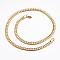 304 Stainless Steel Chain Necklaces, with Lobster Claw Clasps, Golden, 24.8 inch(63cm), 7.5x2mm