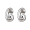 304 Stainless Steel Charms, Letter, Letter G, 7.5x4.5x3.5mm, Hole: 1.8mm