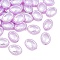 Imitation Pearl Acrylic Beads, Oval, Purple, 18x13.5x6mm, Hole: 1.6mm, about 549pcs/500g
