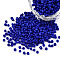 Glass Seed Beads, Opaque Colours Seed, Small Craft Beads for DIY Jewelry Making, Round, Blue, 2mm, Hole:1mm, about 2000pcs/30g