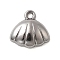 304 Stainless Steel Charms,  Marine Organism Charms, Stainless Steel Color, Shell Shape, 13x13x3.5mm, Hole: 1.7mm