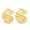 Brass Cuff Earrings for Women, Real 18K Gold Plated, 16x11mm