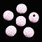 Easter Theme Printed Wood Beads, Round, Pearl Pink, 14.5~15x15.5~16.5mm, Hole: 4~4.5mm