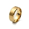 201 Stainless Steel Plain Band Ring for Men Women, Matte Gold Color, US Size 8 1/4(18.3mm)