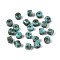 Baking Paint Glass Seed Beads, Column, Round Hole, Pale Turquoise, 4~4.5x3.5~4mm, Hole: 0.9~1mm, about 455pcs/50g