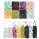 Nbeads 96~120G 8 Style Natural Mixed Gemstone Chip Beads G-NB0002-34-1