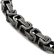Ion Plating(IP) 201 Stainless Steel Byzantine Chain Bracelets BJEW-D030-02B-3