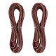 GORGECRAFT 11Yds 3mm Flat Genuine Leather Cord String Leather Shoelace Boot Lace Strips Cowhide Braiding String Roll for Jewelry Making DIY Craft Braided Bracelets Belts Keychains(Coconut Brown) WL-GF0001-06D-02-1