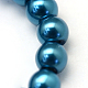 Backen gemalt pearlized Glasperlen runden Perle Stränge HY-Q003-4mm-06-3