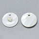 Natural White Shell Mother of Pearl Shell Charms X-SSHEL-N036-053Q-1