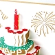 3D Pop Up Birthday Cake with Candle Greeting Cards DIY-N0001-127G-4