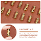 UNICRAFTALE 80Pcs Alloy Tube Beads Antique Golden Tibetan Style Metal Loose Beads 5mm Large Hole Beads Column with Sun and Star Curved Tube Spacer Beads for Necklace DIY Jewelry Making FIND-UN0002-37-5