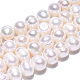 Hebras de perlas de agua dulce cultivadas naturales PEAR-N013-06K-3