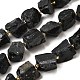 Нити бусин из натурального черного обсидиана G-Z087-B06-2