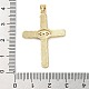 Латунные микропаве прозрачные подвески с фианитом KK-A212-06B-G-3