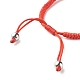 Bracelet cordon de perles de quartz rose naturel pour elle BJEW-JB07045-03-5