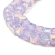 Baking Painted Glass Beads Strands DGLA-D001-05-4