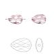 Perles de cristal autrichien 5056-12x8-001ANTP(U)-1