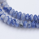 Perles de jaspe tache bleue naturelle G-P354-11-4x2mm-3
