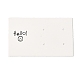 Rectangle Paper Earring Stud Display Cards CDIS-C005-09-1