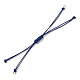 Bracelets coréens tressés en corde de polyester ciré MAK-T010-03G-1