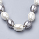 Synthetic Shell Pearl Beaded Necklaces NJEW-Q310-20B-2