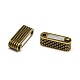 Rectangle Zinc Alloy Magnetic Clasps PALLOY-N0097-02AB-NF-2