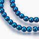Chapelets de perles en hématite synthétique sans magnétiques G-F585-C07-4mm-1