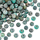 Perles rondes de turquoise africaine naturelle givrée olycraft (jaspe) G-OC0001-07-1