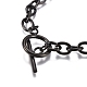 Unisex 304 Stainless Steel Cable Chain Bracelets BJEW-P245-39B-3