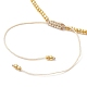 Bracelets de perles tressées en perles naturelles et graines BJEW-JB09722-03-4