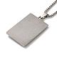 Croce religione tag 201 collana pendente in acciaio inossidabile con catene di ferro NJEW-D048-06MC-3