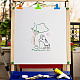 Plastica per animali domestici scava fuori modelli di stencil per pittura DIY-WH0284-026-5